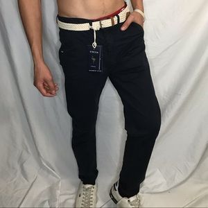 Denim & Flower Navy chino’s